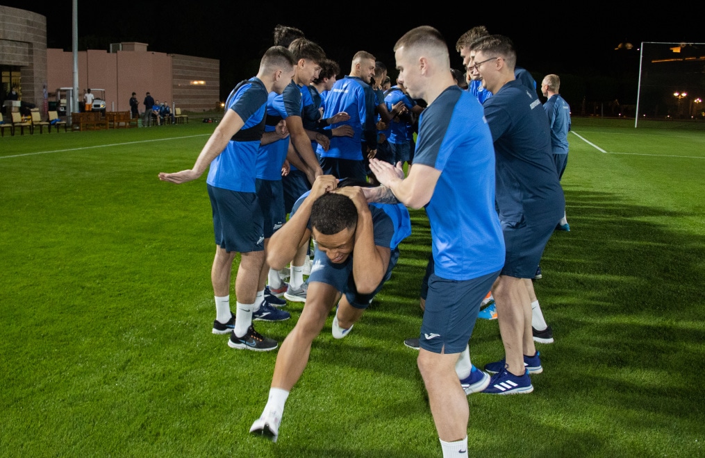 Зимние «Газпром» — тренировочные сборы в Абу-Даби,14 января, вечерняя тренировка