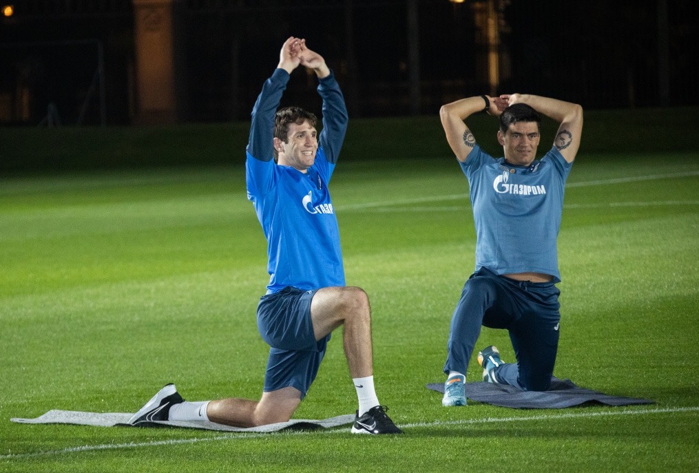 Зимние «Газпром» — тренировочные сборы в Абу-Даби,14 января, вечерняя тренировка