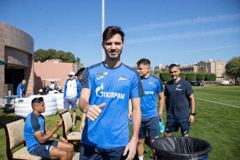 Зимние «Газпром» — тренировочные сборы в Абу-Даби,15 января утренняя тренировка