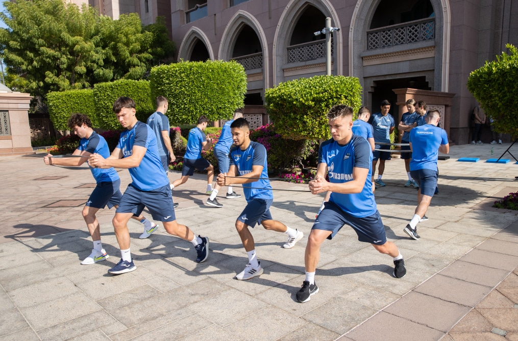 Зимние «Газпром» — тренировочные сборы в Абу-Даби,16 января утренняя тренировка