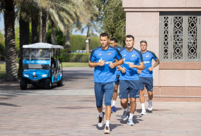 Зимние «Газпром» — тренировочные сборы в Абу-Даби,16 января утренняя тренировка