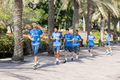 Зимние «Газпром» — тренировочные сборы в Абу-Даби,16 января утренняя тренировка