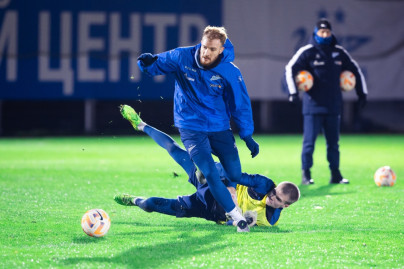 Тренировка «Зенита» в рамках подготовки к матчу с «Оренбургом»