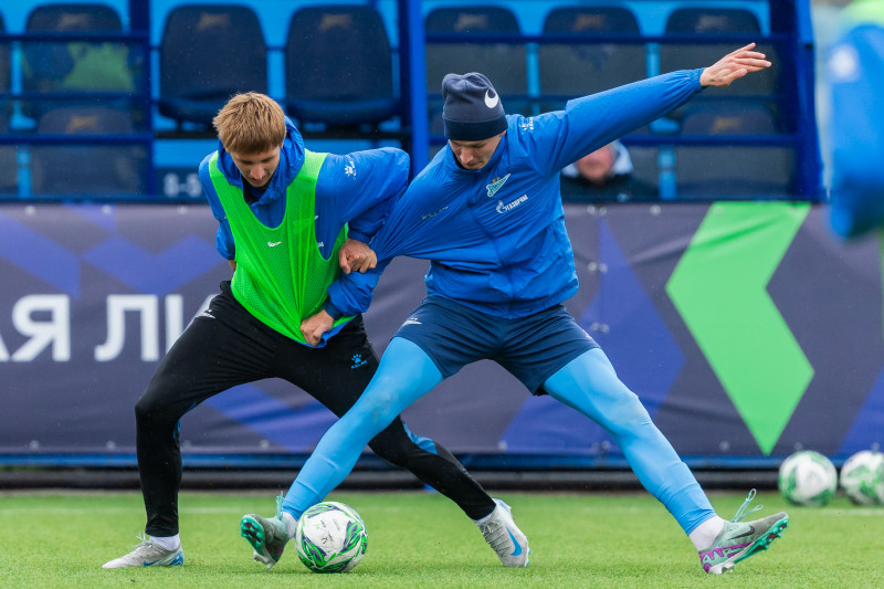 Тренировка «Зенита»-м перед матчем с «Динамо»-м