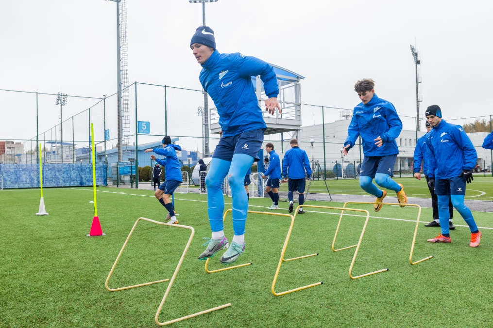 Тренировка «Зенита»-м перед матчем с «Динамо»-м