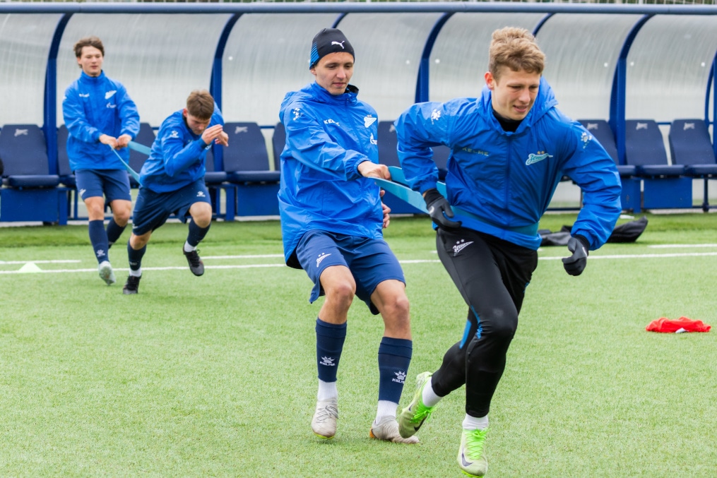 Тренировка «Зенита»-м перед матчем с «Динамо»-м