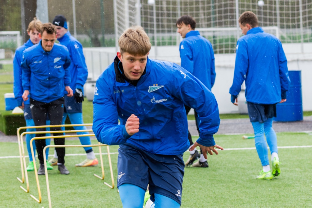 Тренировка «Зенита»-м перед матчем с «Динамо»-м