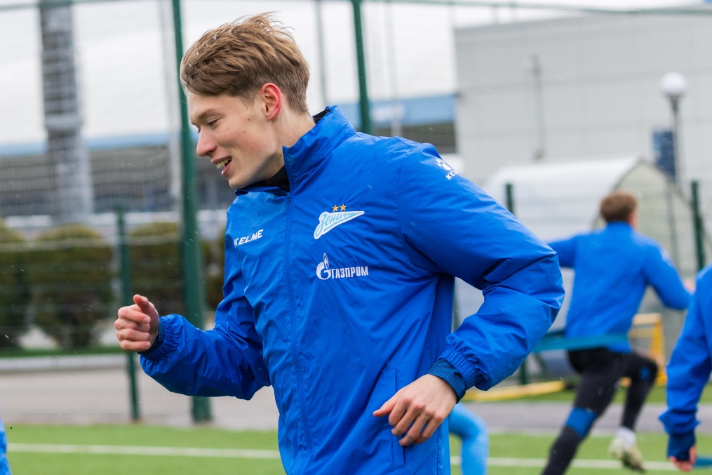 Тренировка «Зенита»-м перед матчем с «Динамо»-м