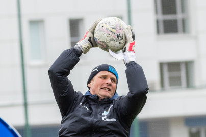 Тренировка «Зенита»-м перед матчем с «Динамо»-м