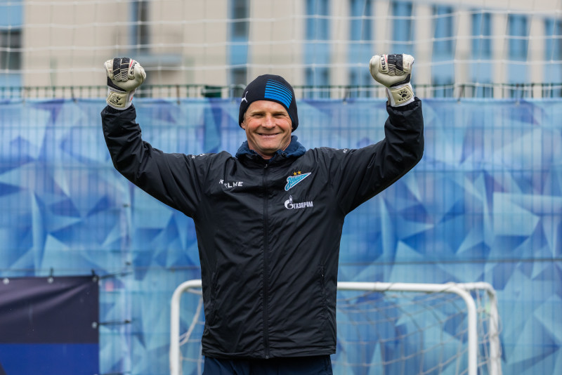 Тренировка «Зенита»-м перед матчем с «Динамо»-м