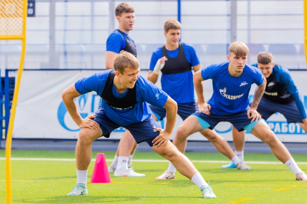 Тренировка «Зенита»-2 перед матчем с ФК «Космос»