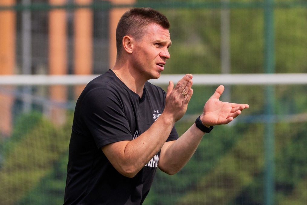 Тренировка «Зенита»-2 перед матчем с ФК «Космос»