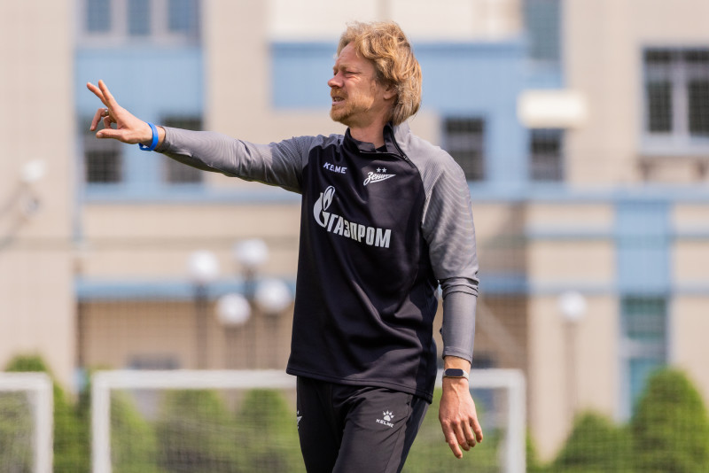 Тренировка «Зенита»-2 перед матчем с ФК «Космос»