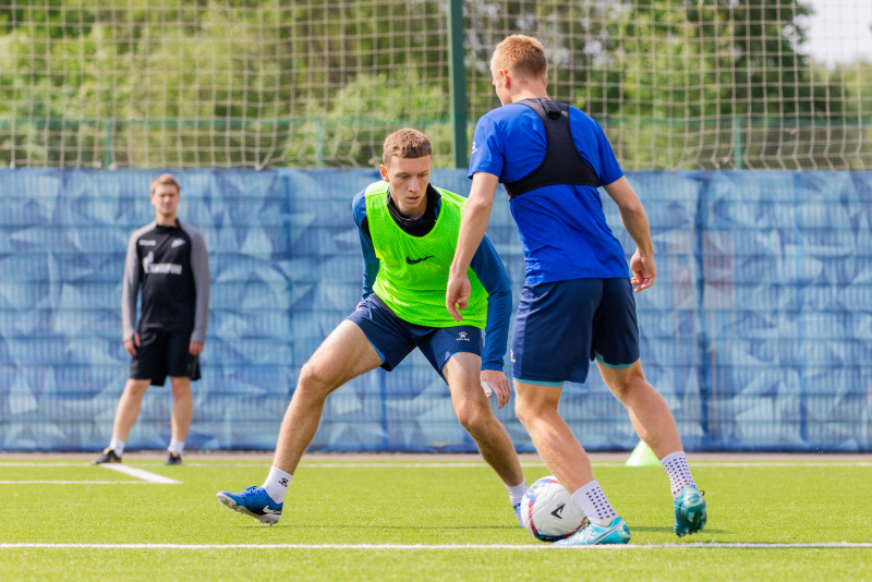 Тренировка «Зенита»-2 перед матчем с ФК «Космос»