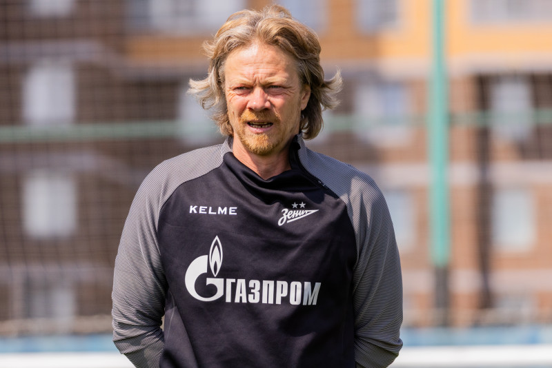 Тренировка «Зенита»-2 перед матчем с ФК «Космос»