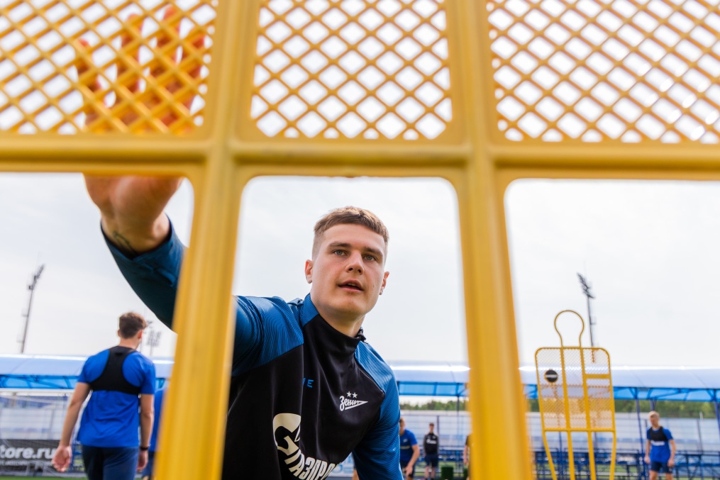 Тренировка «Зенита»-2 перед матчем с ФК «Космос»