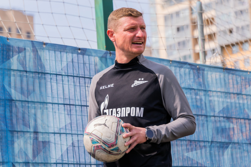 Тренировка «Зенита»-2 перед матчем с ФК «Космос»