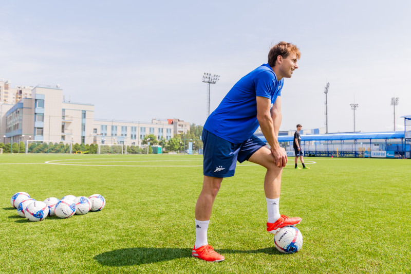 Тренировка «Зенита»-2 перед матчем с ФК «Космос»