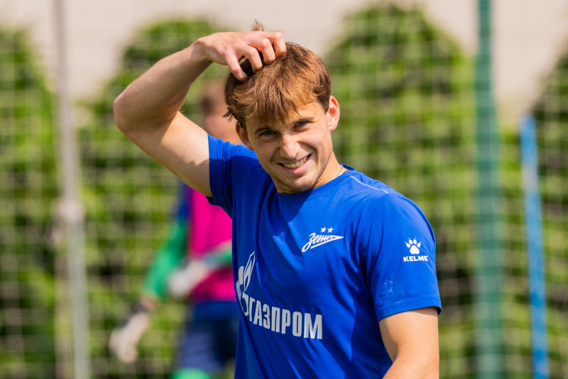 Тренировка «Зенита»-2 перед матчем с ФК «Космос»