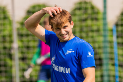 Тренировка «Зенита»-2 перед матчем с ФК «Космос»