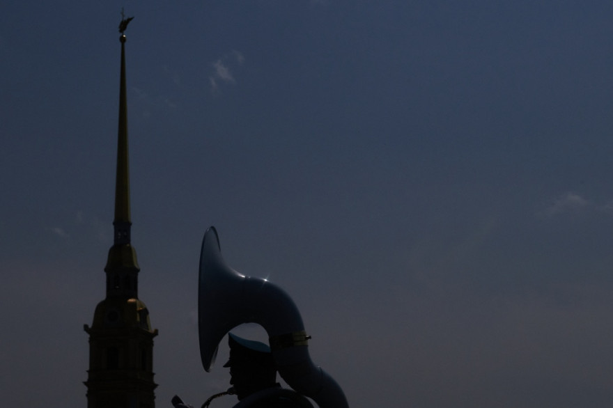Сине-бело-голубые на Международном фестивале цветов в Петропавловской крепости