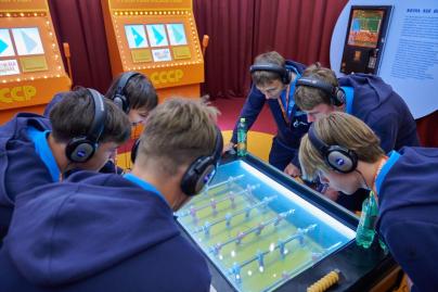 Молодежная команда «Зенита» на выставке «Зенит. Петербург. 100 лет вместе»