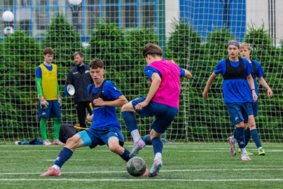 Тренировка юношеской команды «Зенит» U-16 перед матчем с «Локомотивом»