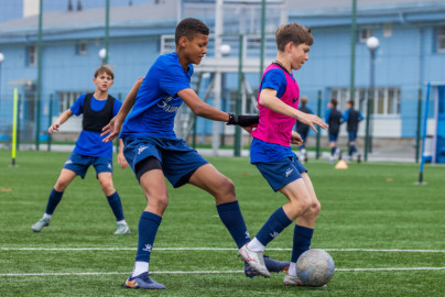 Тренировка юношеской команды «Зенит» U-16 перед матчем с «Локомотивом»