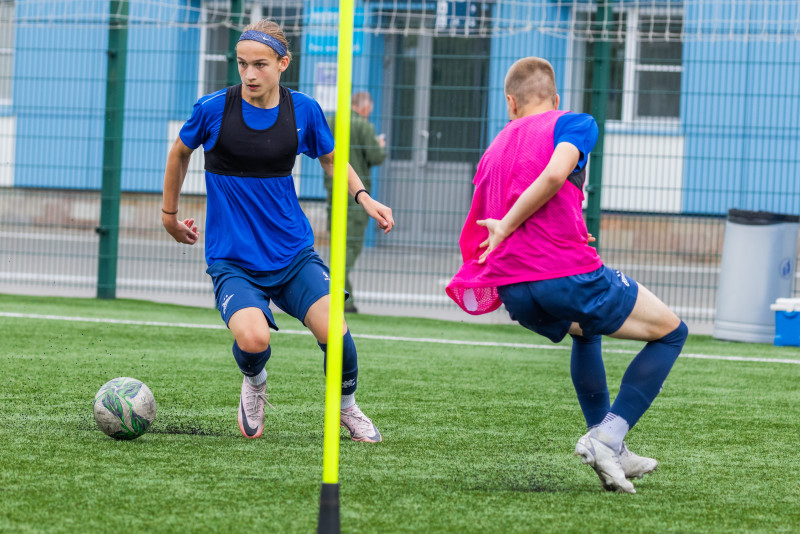 Тренировка юношеской команды «Зенит» U-16 перед матчем с «Локомотивом»