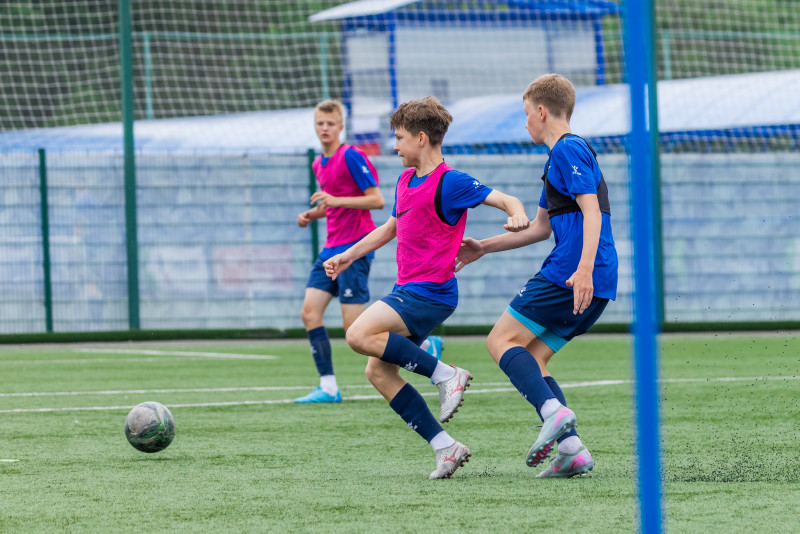 Тренировка юношеской команды «Зенит» U-16 перед матчем с «Локомотивом»