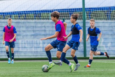 Тренировка юношеской команды «Зенит» U-16 перед матчем с «Локомотивом»