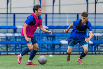 Тренировка юношеской команды «Зенит» U-16 перед матчем с «Локомотивом»