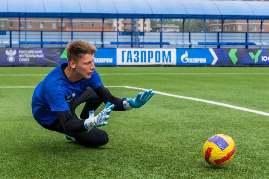 Тренировка юношеской команды «Зенит» U-18 перед матчем с «Локомотивом»