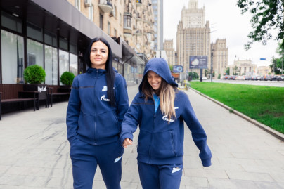 Утренняя прогулка сине-бело-голубых в Москве