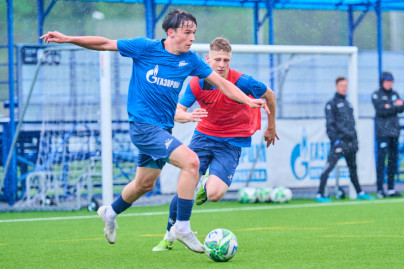 Тренировка «Зенита»-м перед матчем с ЦСКА-м