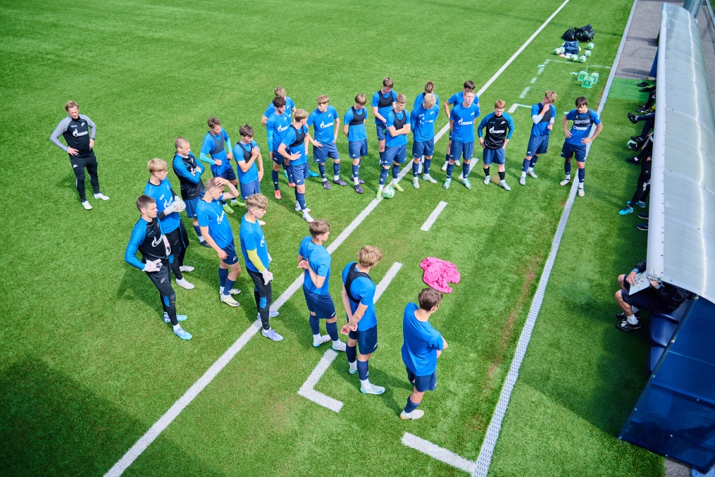 Тренировка «Зенита»-м перед матчем с «Крыльями Советов»-м