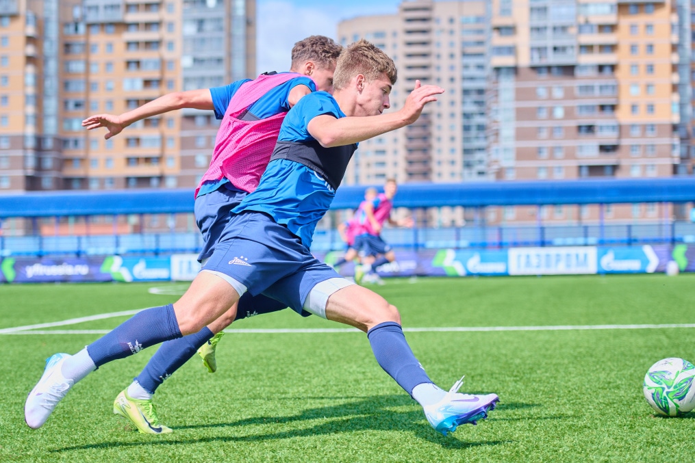 Тренировка «Зенита»-м перед матчем с «Крыльями Советов»-м