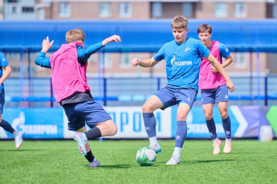 Тренировка «Зенита»-м перед матчем с «Крыльями Советов»-м