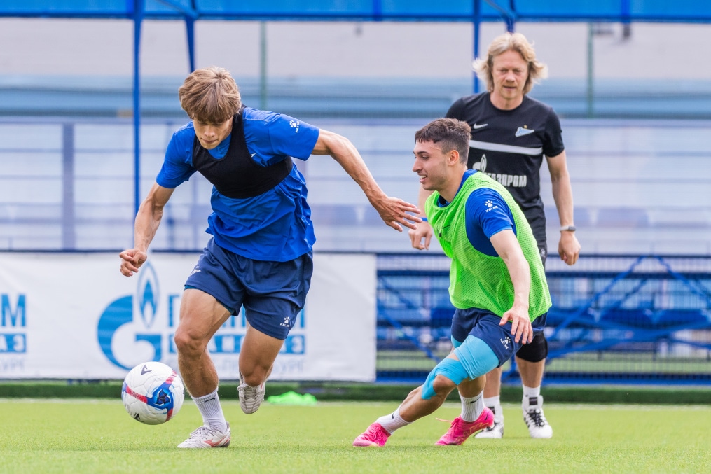 Тренировка «Зенита»-2 перед матчем с ФК «Сатурн»