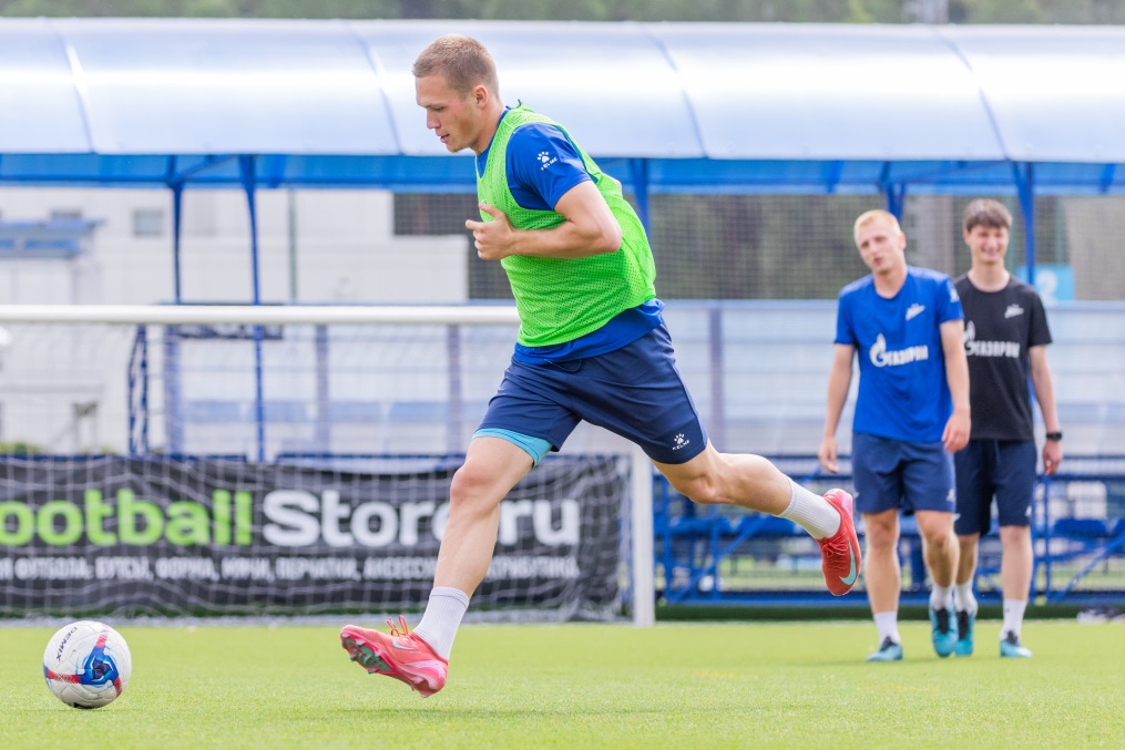 Тренировка «Зенита»-2 перед матчем с ФК «Сатурн»
