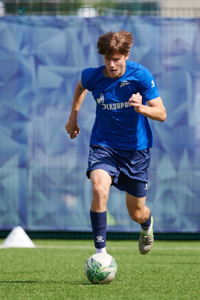 Тренировка «Зенита» U-17 перед матчем с «Мастер-Сатурном» U-17