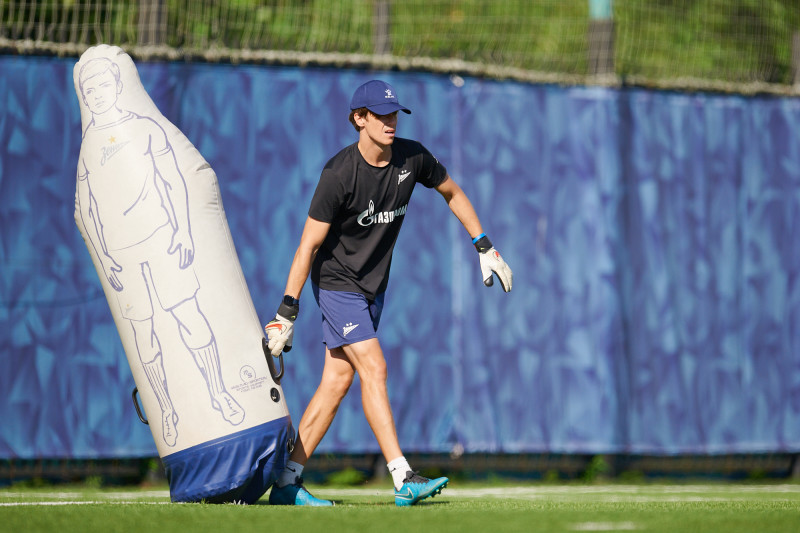 Тренировка «Зенита» U-18 перед матчем с «Рубином» U-18