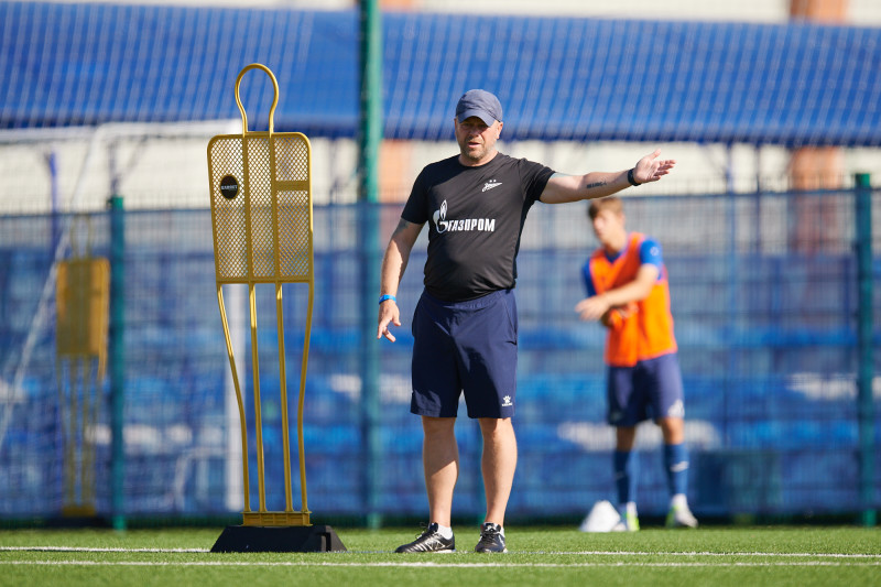 Тренировка «Зенита» U-18 перед матчем с «Рубином» U-18