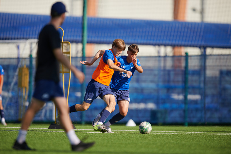Тренировка «Зенита» U-18 перед матчем с «Рубином» U-18