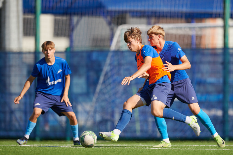 Тренировка «Зенита» U-18 перед матчем с «Рубином» U-18