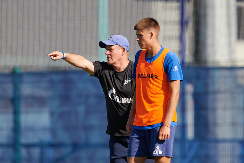 Тренировка «Зенита» U-18 перед матчем с «Рубином» U-18