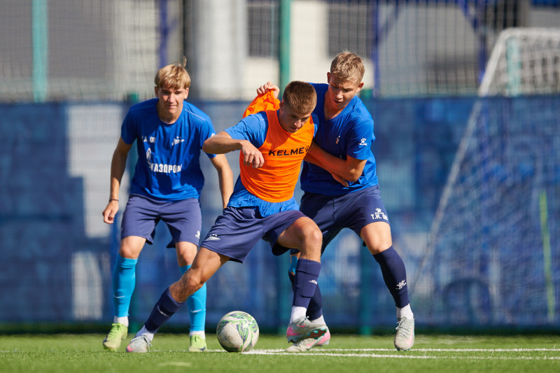 Тренировка «Зенита» U-18 перед матчем с «Рубином» U-18