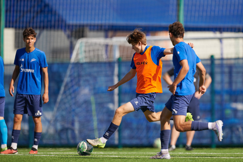 Тренировка «Зенита» U-18 перед матчем с «Рубином» U-18