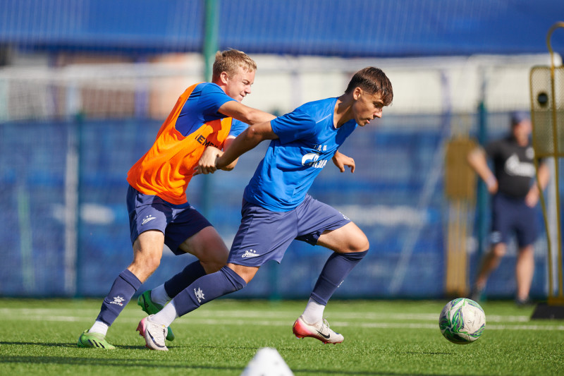 Тренировка «Зенита» U-18 перед матчем с «Рубином» U-18