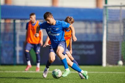 Тренировка «Зенита» U-18 перед матчем с «Рубином» U-18